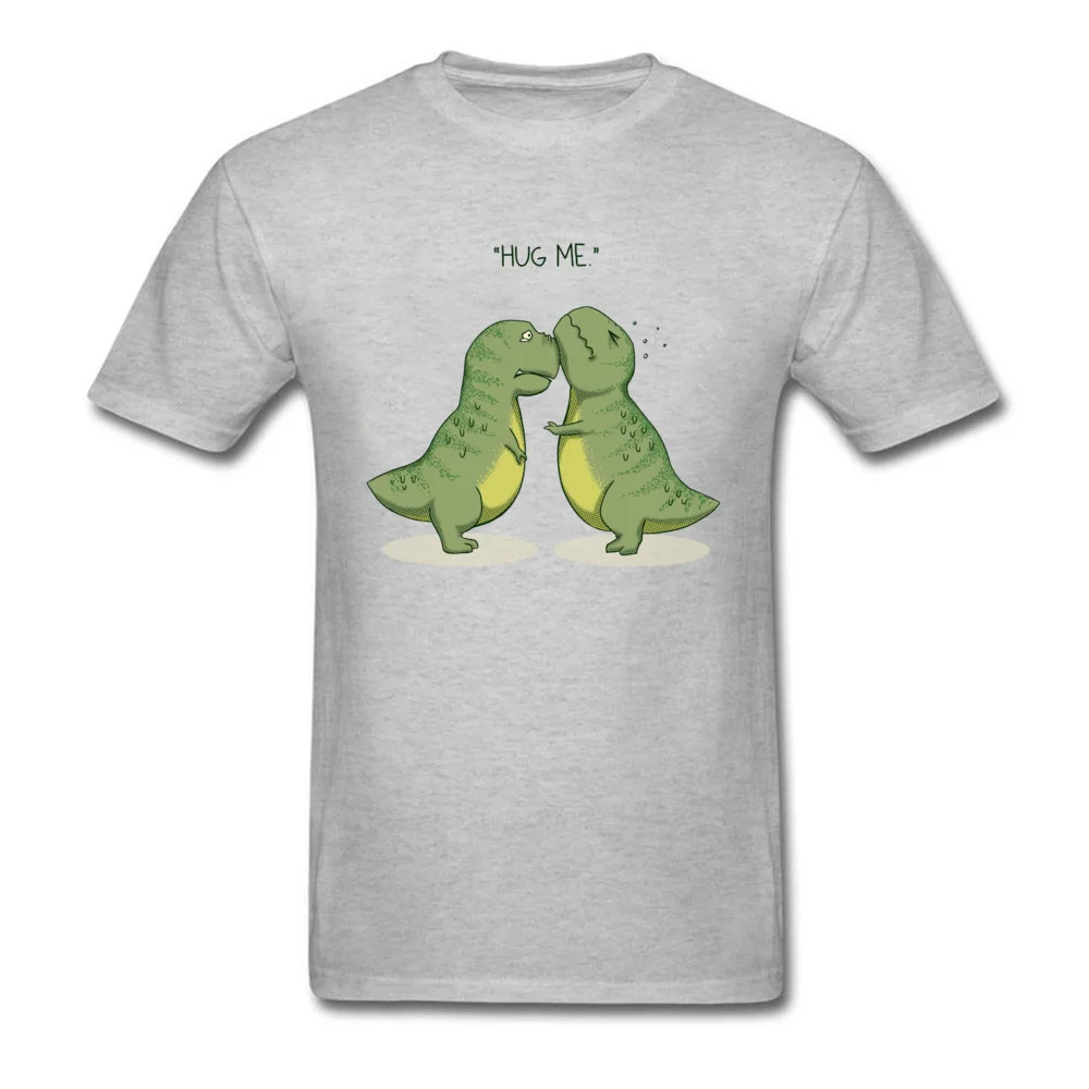 Hug Me T Shirt Baby Dinosaurs T-shirt Men Tshirt Kawaii Tops Tees Couple Grey Clothes Boyfriend Gift Lovely T-Rex Cartoon