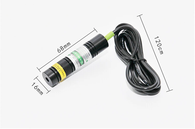 515nm 10 mWGreen Punto/Linea/Cross Laser Modulo Laser A Diodo di Alta Qualità Messa A Fuoco Regolabile