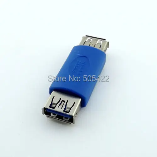 100pcs/lot USB 3.0 Type A External Female to Female  Adapter Connector Extender Gender Changer Support Data Sync and Charging