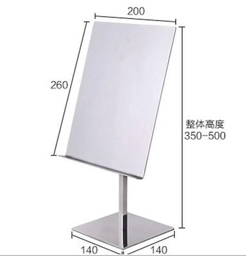 Stainless Steel Mirror Shirt Display Stand Business Shirt Racks Props Clothing Store Shelves