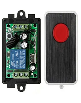 

NEW DC12V 1CH RF Remote Control Switch System teleswitch 1X Transmitter + 1 X Receiver 1ch relay smart home z-wave 315/433 MHZ