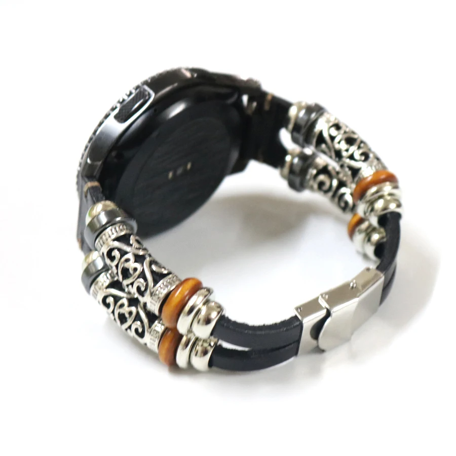 Correa de cuero para Xiaomi Amazfit Pace/Stratos 2, banda Universal de 22mm, de piel auténtica, para Amazfit Stratos 2/2S