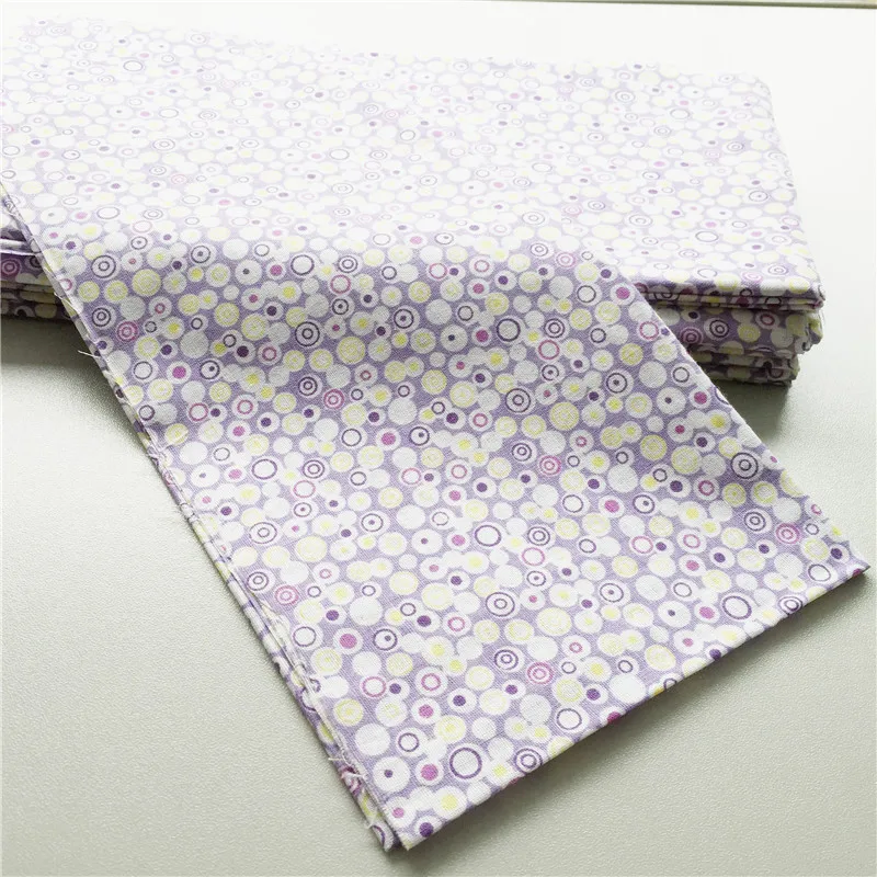 1 piece cotton patchwork fabrics 50cmx50cm crafts dolls textile sewing cloth purple fat quarter telas tecido tilda tissue fabric