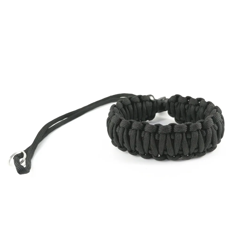 Wrist Hand Strap Paracord Braided Adjustable Outdoor Emergency Survival Bracelet for Canon Nikon Sony Pentax Panasonic Fujifilm