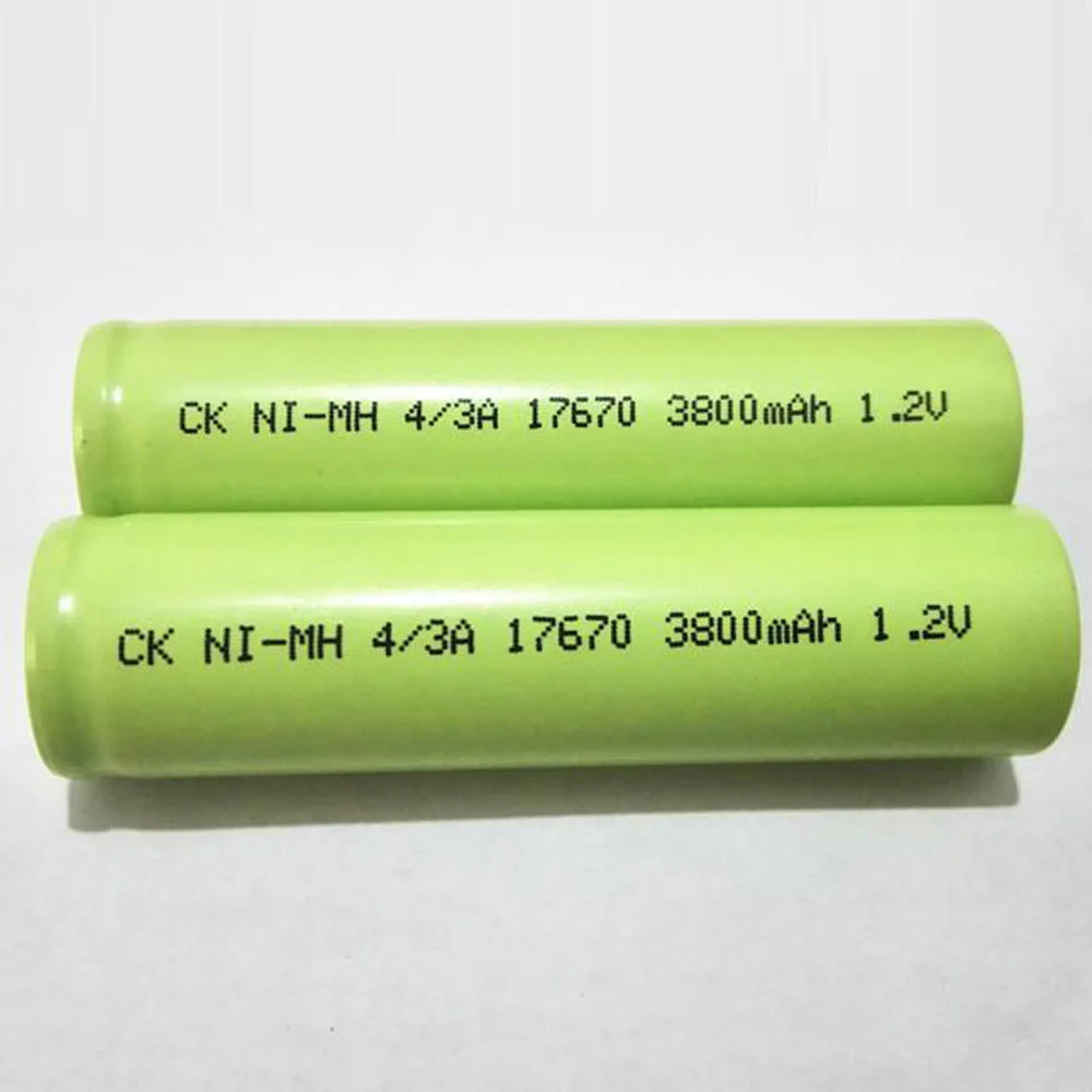 SORAVESS 6pcs/12PCS 1.2v 17670 4/3A Ni-Mh Rechargeable Battery 7/5A 3800mAh NiMh Batteries For Cleaner Sweeper Medical Equipment