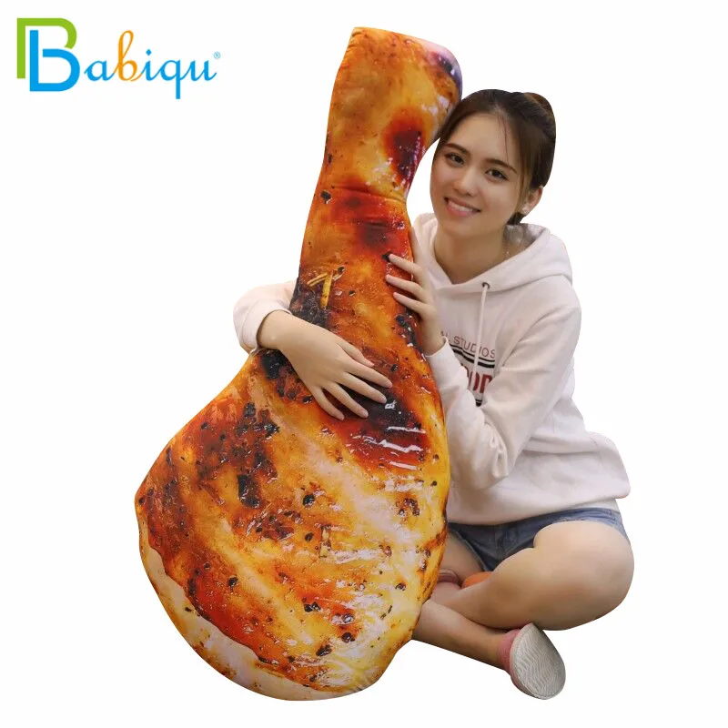 60-110CM Chicken leg Pillow Simualation Plush Toy soft cushion stuffed food doll decor Delicious christmas gift for child