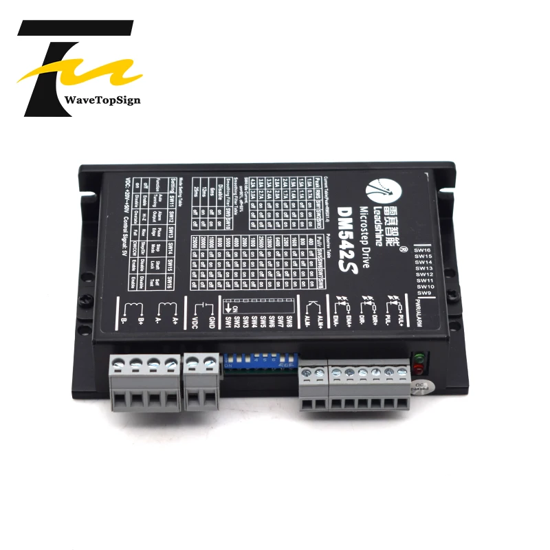 

Драйвер 2-фазного шагового двигателя Leadshine DM542S DM556S Напряжение питания 20-50 В постоянного тока Ток 4,2 А 5,6 А