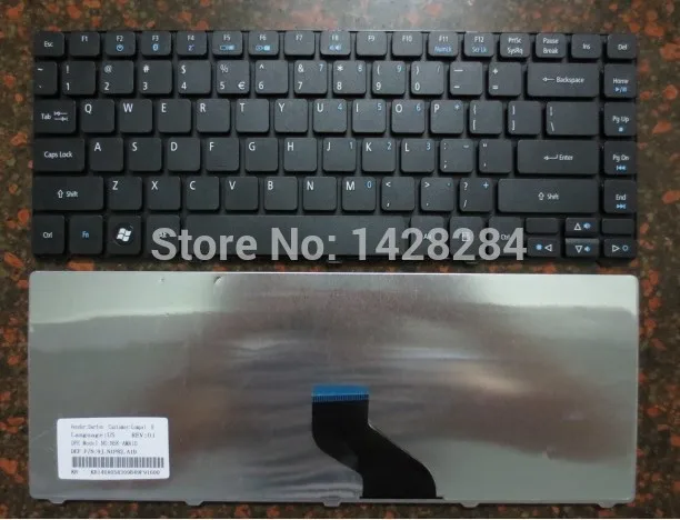 

SSEA New laptop US black Keyboard For Acer Aspire 3410 3410T 3410G 3810 3810TG 3810T 3815 3820 3820G 3820T 4820 4820G 3750