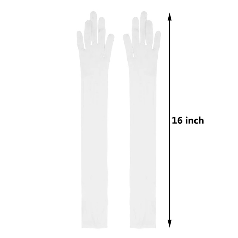 Sexy Women Smooth pantyhose tights stockings Sheer Seamles  Long Gloves Mittens for Sun Protection Bride Glove Seamless Driving