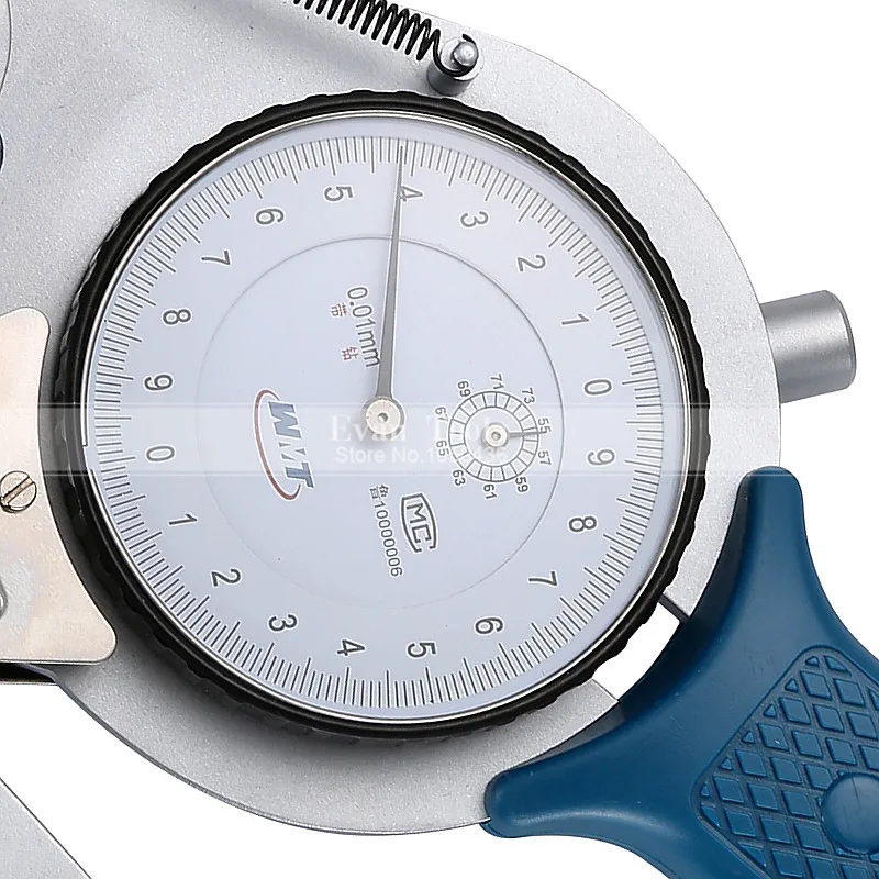 Inside Dial Caliper Gauges Metric 55-75*90mm/0.01mm Shockproof Carbide Points Micrometer Measuring Tools
