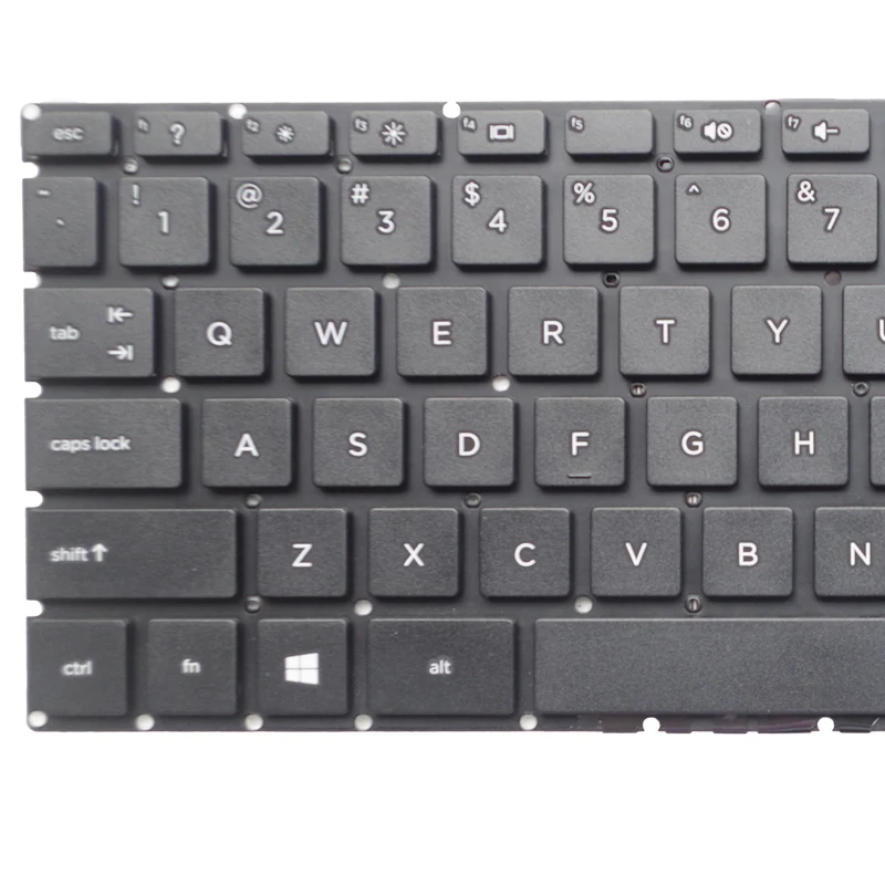 GZEELE English US laptop Keyboard for HP TPN-I124 TPN-I119 ,340 G4 ,346 G3,348 G3 ,14-AD Keyboard US No Frame black