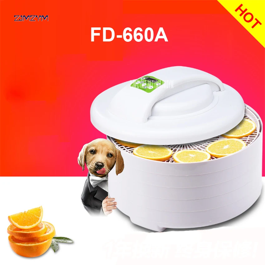 

FD-660A Home electric food meat fruit vegetable herb dehydrator dryer jerky dehydrator drying machine oven dehumidifier 0-250W