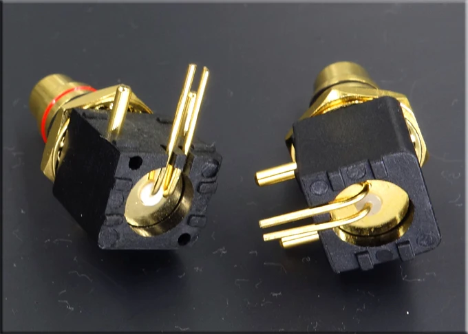 Nut diameter 12.5mm gold plated RCA seat turntable DAC decoder digital coaxial input and output socket