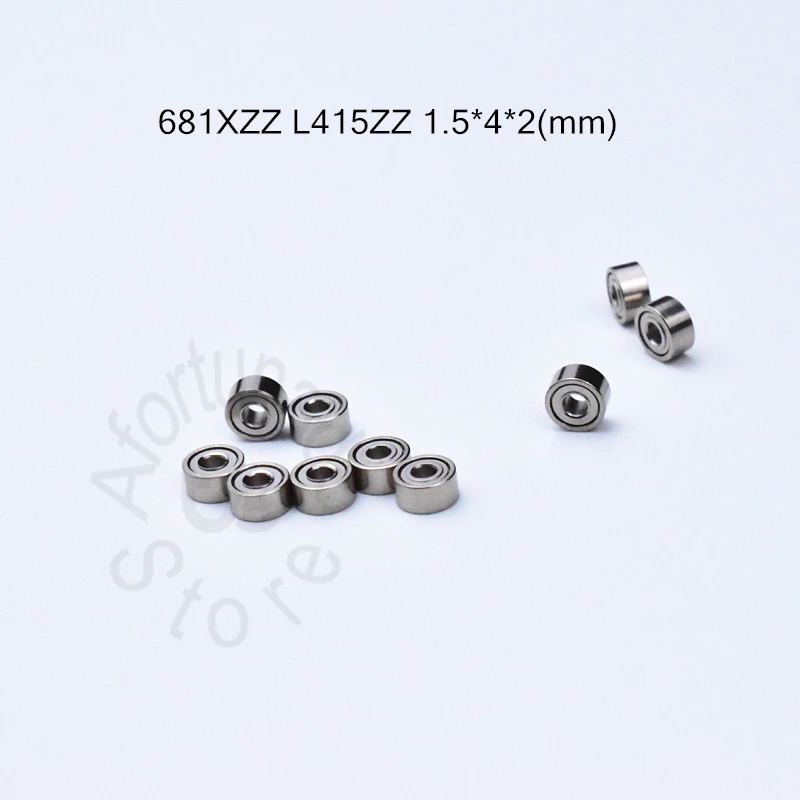 

681ZZ 681XZZ L415ZZ 1.5*4*2(mm) 10pieces 681 bearing free shipping ABEC-5 bearings Metal Sealed Mini chrome steel bearing