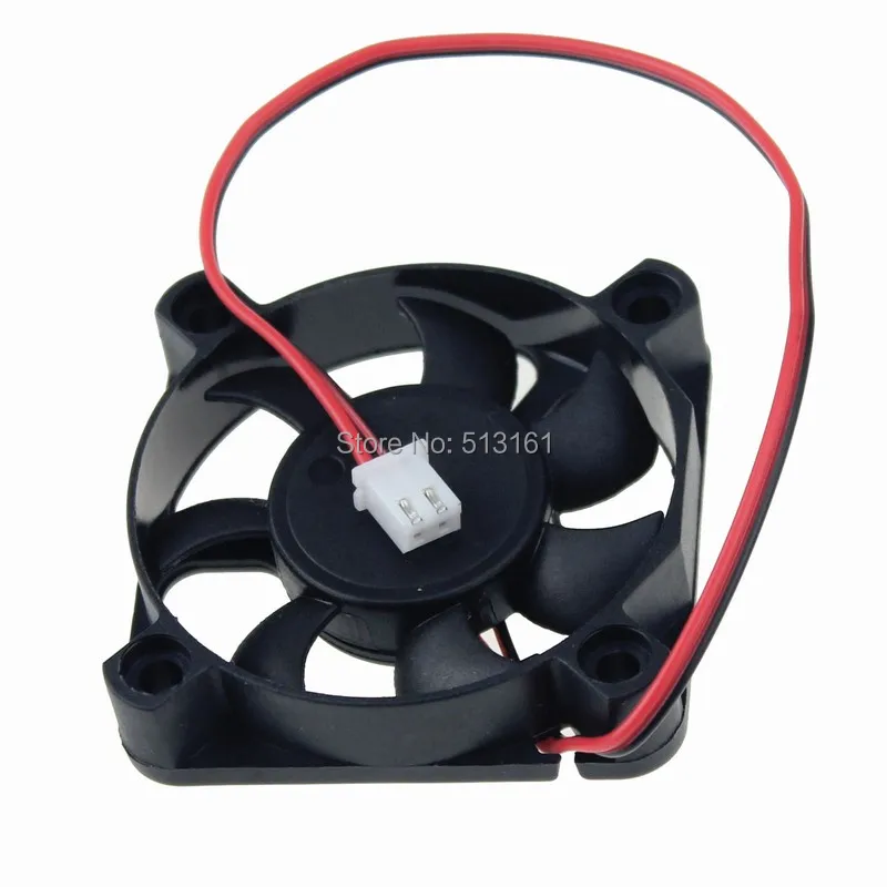 10pcs/lot Gdstime 2Pin 5cm Brushless Cooling Fan 50x50x10mm 12V DC Cooler 50mm