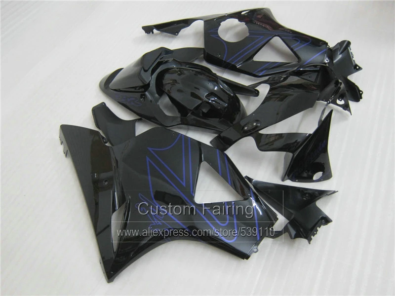 High quality motorcycle fairing kit for Honda CBR954RR 02 03 black blue fairings set CBR954RR 2002 2003 BM26