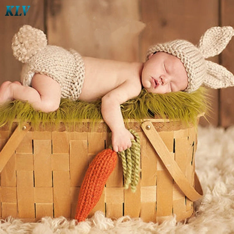 Hot Selling Newborn Baby Boys Girls Cute Crochet Knit Costume Prop Outfits Photo Photography #330