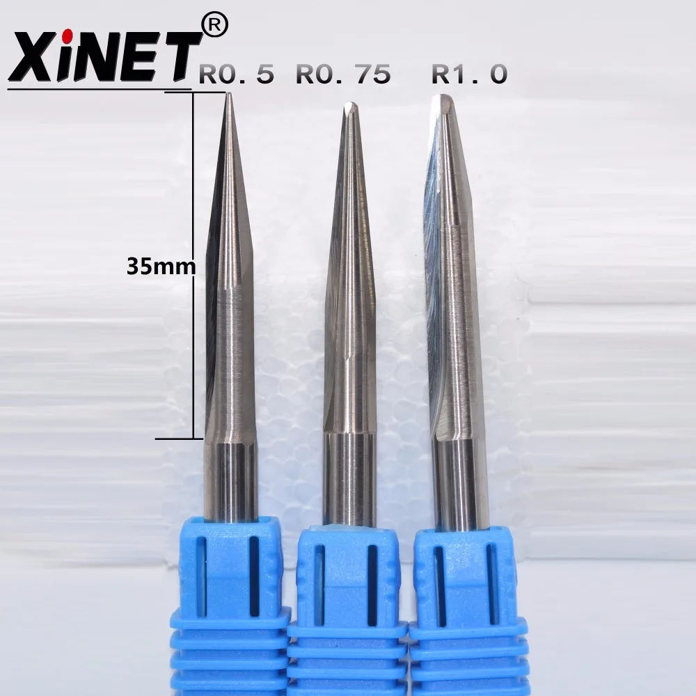 6mm*60L,Freeshipping,CNC Solid Carbide Milling Cutter,tapered ball nose end mill,woodworking tool,relief sculpture