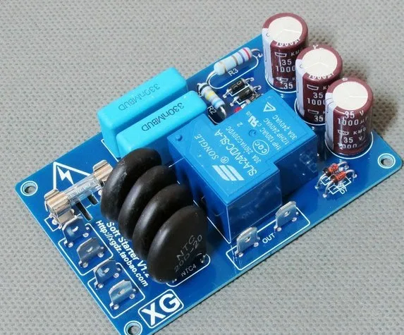 The amplifier board start-up protect high-power soft start the latest updated version Power amplifier power soft start