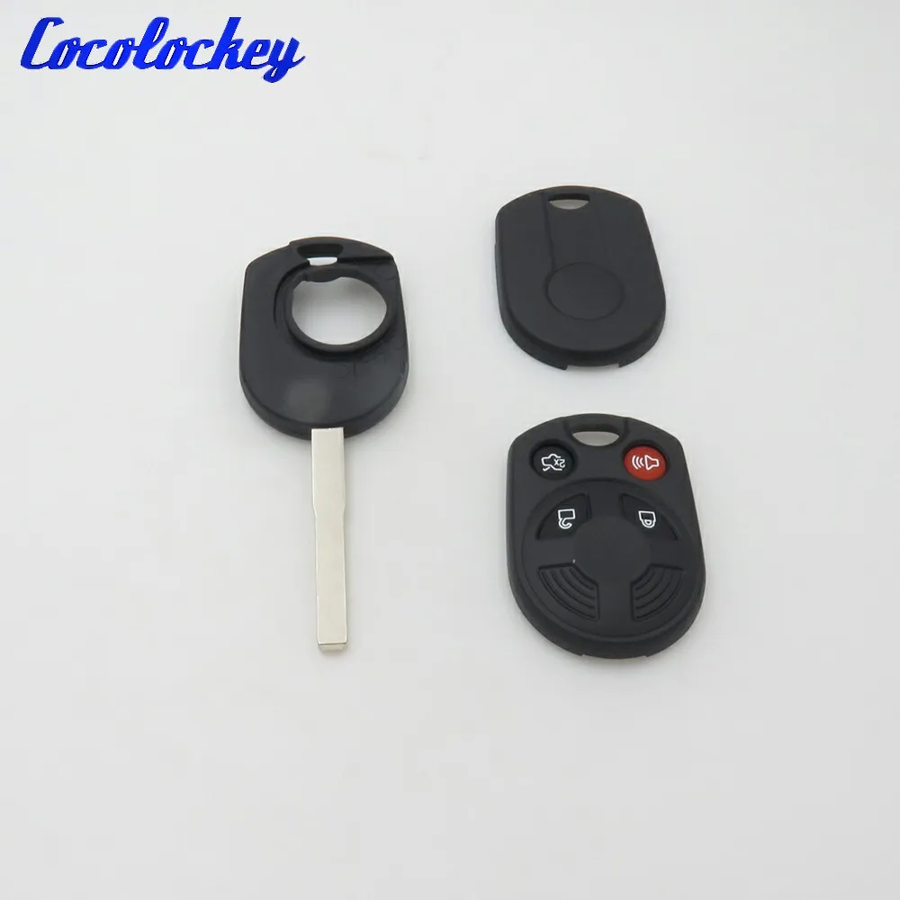 

Чехол Cocolockey дистанционный ключ-брелок от машины для Ford C-Max, Escape, Focus, Transit, без логотипа