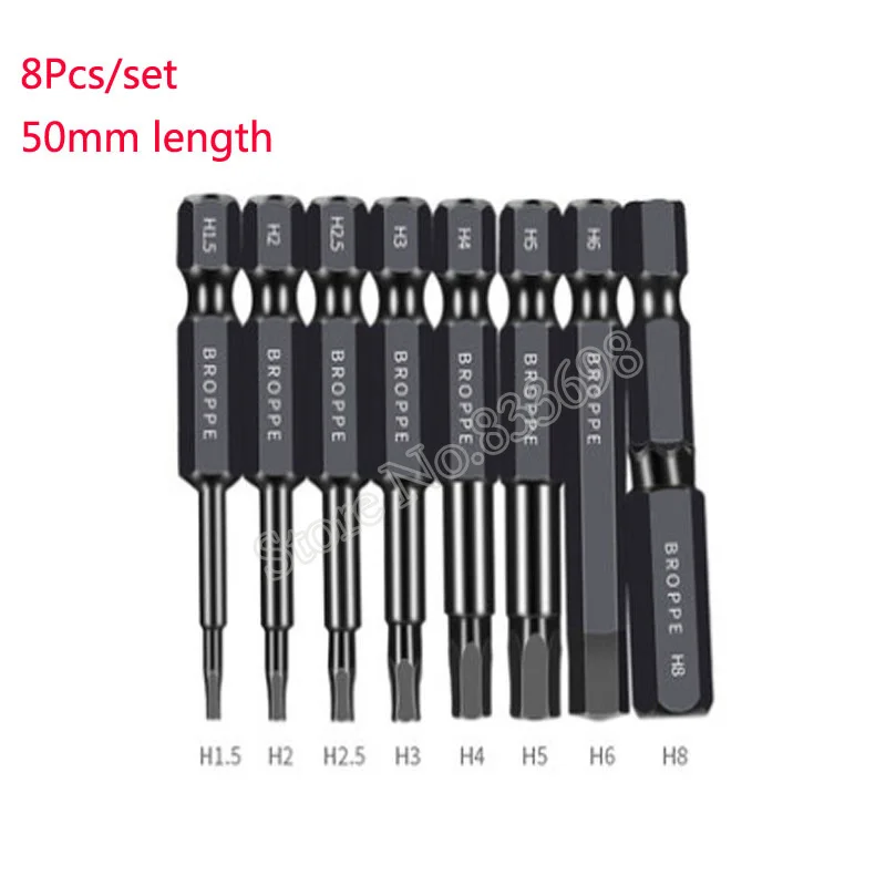 Torx Flat Head Magnetic Screwdriver Drill Bit 1/4" Hex S2 Cross Head PH1 PH2 Electric Screw Driver Bit Tools