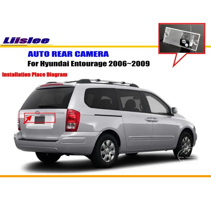 For Hyundai Entourage 2006-2009 Car Rearview Rear View Camera Back Parking Backup AUTO HD CCD CAM Accessories Kit