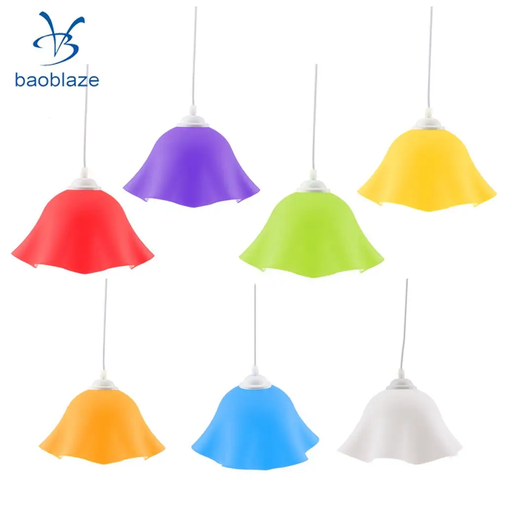 Moderna Del Fiore a Forma di PVC Lampadario Paralume Luce di Soffitto Ombra Della Copertura Della Luce Del Pendente Apparecchio di Casa Bar Cafe