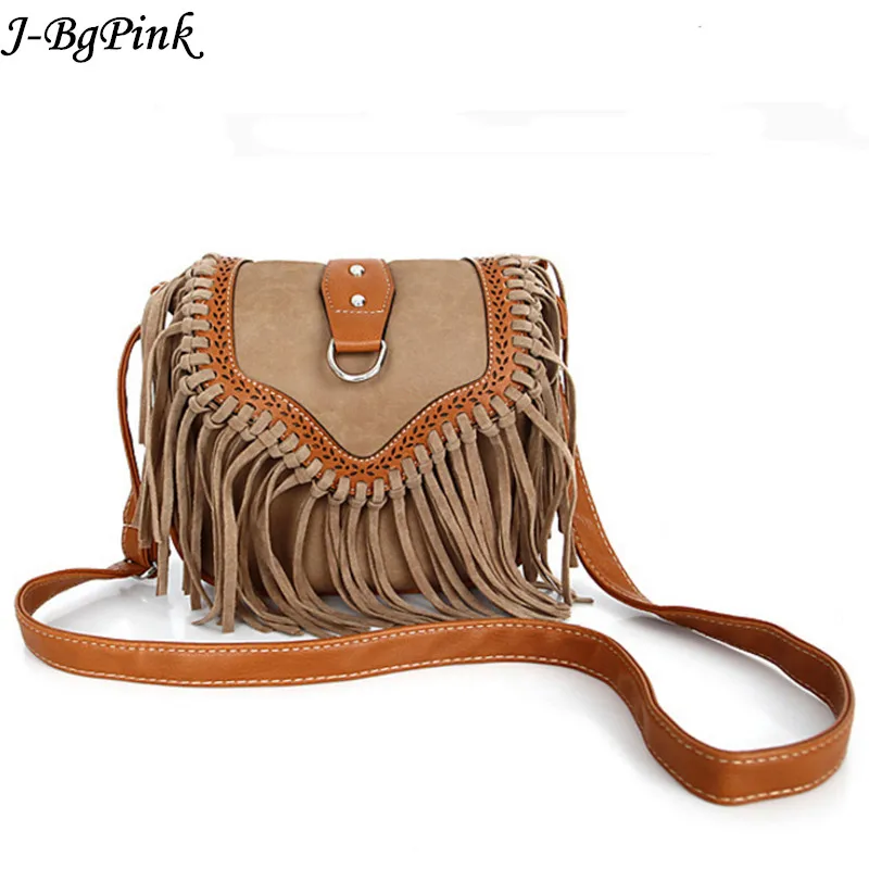 Bohemian bag Boho Spedizione Spirito Nappa Croce Corpo Della Borsa Retro Hippie delle Donne del Progettista Gypsy Fringe Della Boemia del Sacchetto