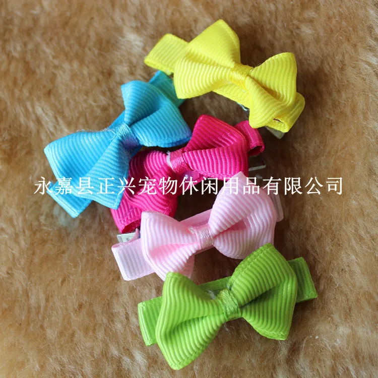 100pcs/lot  Special pet dog into a variety of multi-color BB clip hairpin head flower ornaments