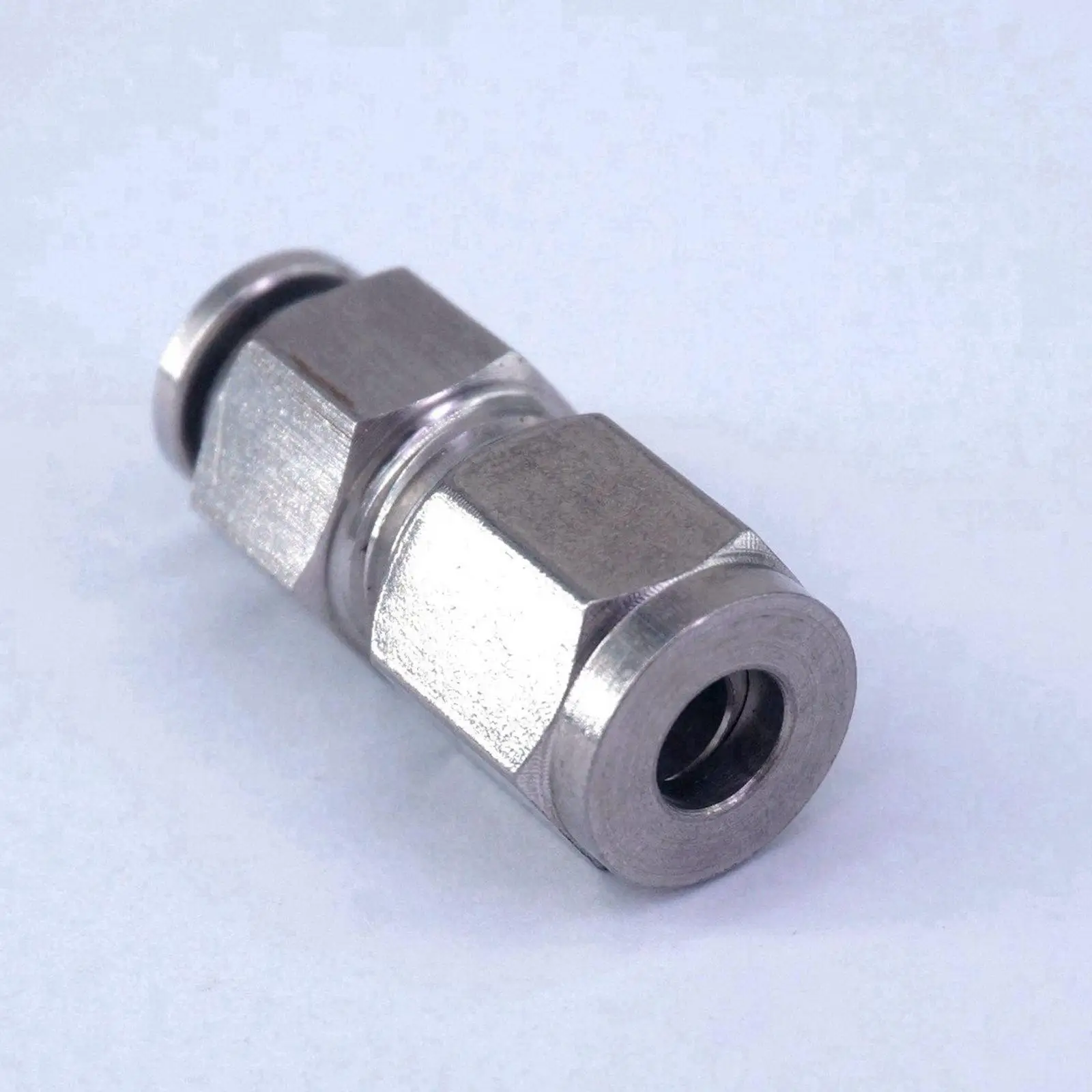 Fit Tube O.D 6mm 304 Stainless Steel Pneumatic Air Compression Push in Fitting Quick Connector Antioxidation