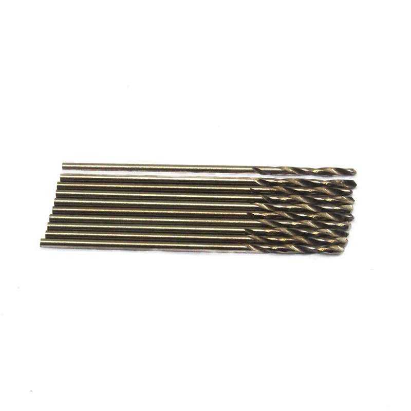 Foret hélicoïdal M35 en Cobalt 1mm, acier inoxydable, spécial, perceuse à main, acier rapide, alliage de métal, tête de rotation de trou, 20 pièces