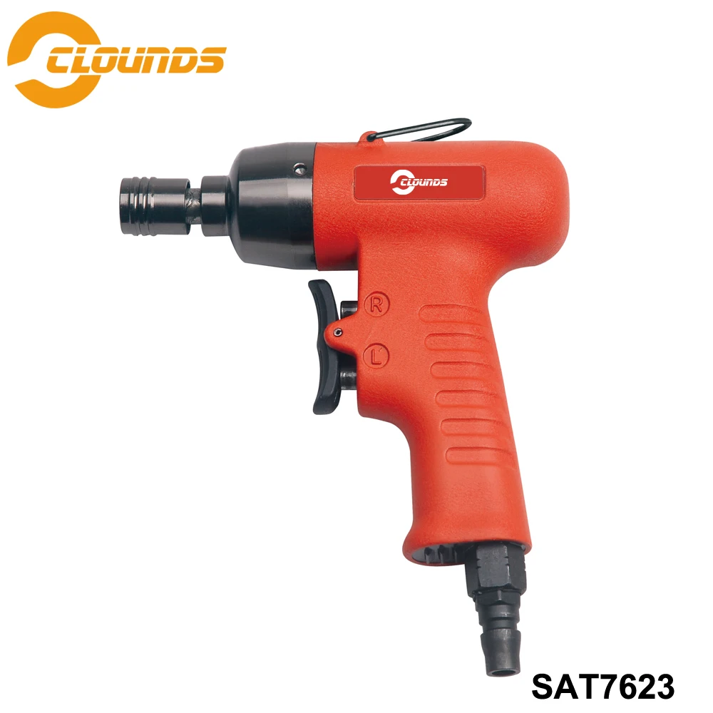 SAT7623 High Quality Pneumatic Tools Pneumatic Screwdriver Air Screwdriver Industrial 6mm Pneumatic Air Screwdriver