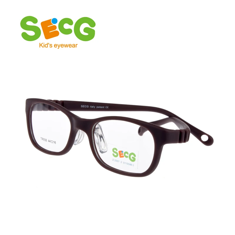 SECG Soft Ultralight Children Frame Nose Pads Students Kids Optical Glasses Frame Hyperopia Myopia Glasses Strap Rubber Band