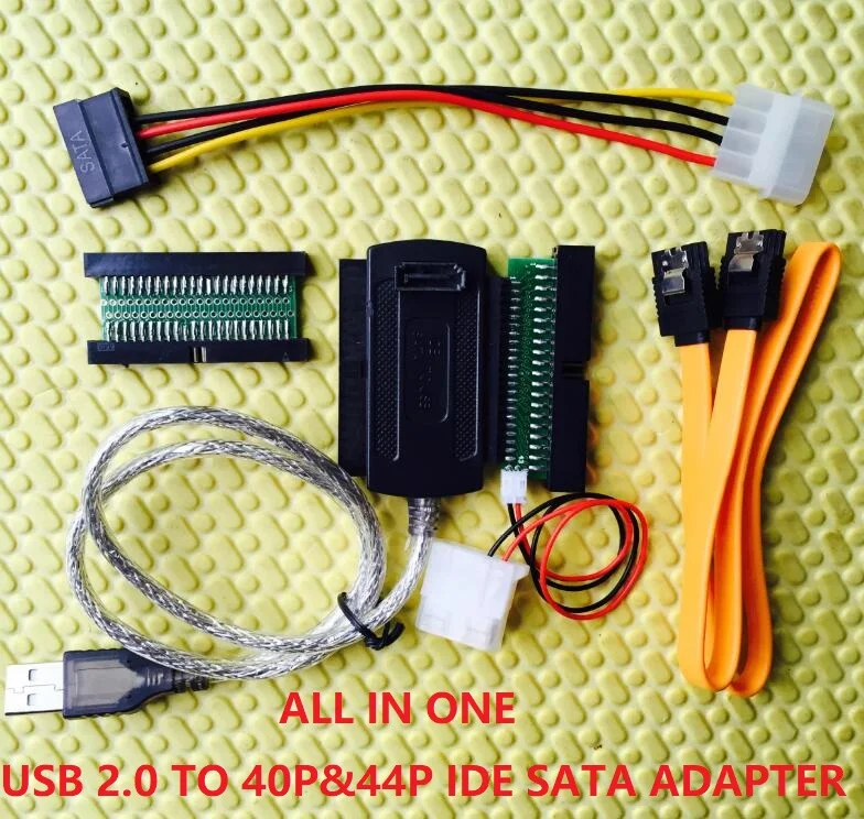 Usb2.0 alta velocidade para ide 44p 40p sata disco rígido eletrônico hdd ssd dom leitor de cartão 40 & 44 buraco 40pin 44pin sata cf dom adaptador