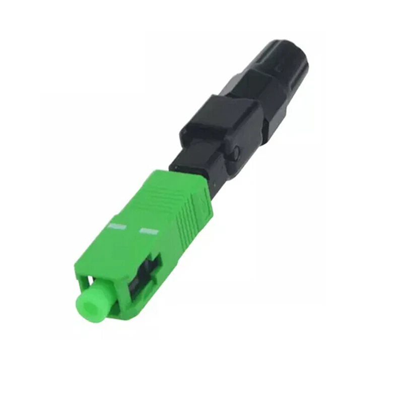 High Quality 50PCS  SC APC fiber optic SC APC Single-mode Fast connector SC APC FTTH Fiber Optic quick Connector Free shipping