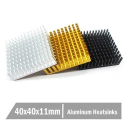 10 adet Gdstime 40mm soğutucu 40x40x10mm 11mm alüminyum CPU CPU kartı soğutma soğutucu isı emici soğutucu