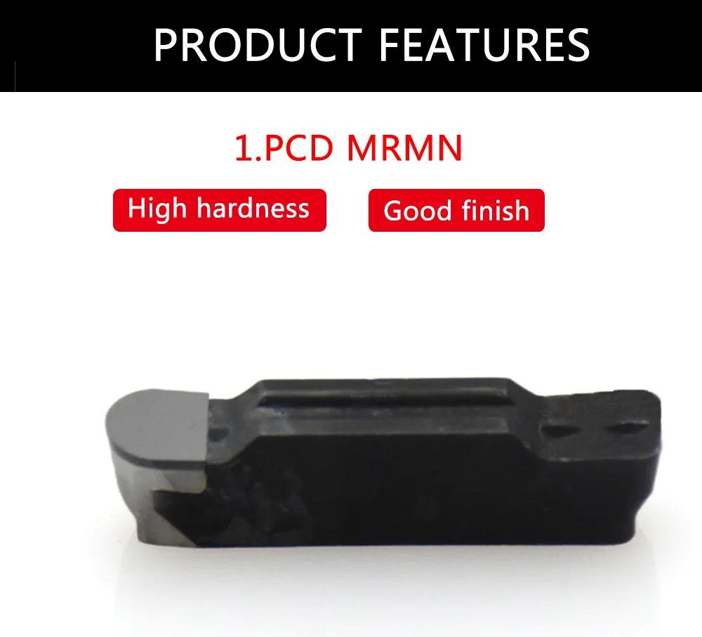 2 PCS PCD Dreheinsätze MRMN150 200 250 300 CNC PCD Diamant Einsätze Hartmetall Fräsen Einsätze CNC Einsätze Für Drehmaschine Werkzeuge – Detail 1