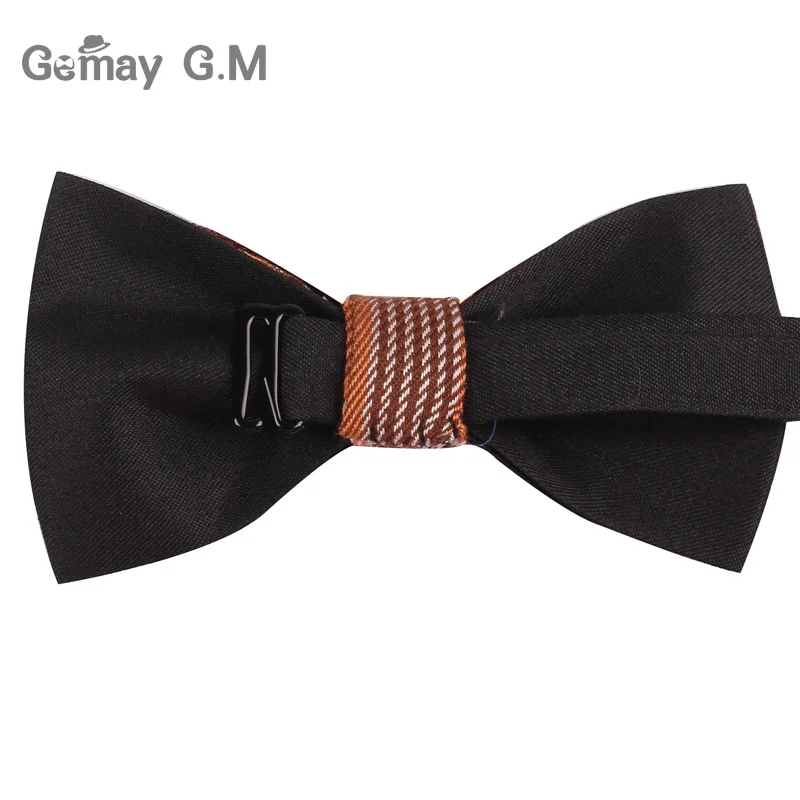 Nam Bowtie Cổ Điển Cotton Phối Nơ Dành Cho Nam Nơ Trưởng Thành Kẻ Sọc Dây Thắt Nơ Cho Kinh Doanh Cưới Cravats