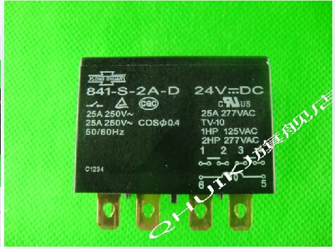 

HOT NEW 841-S-2A-D 24VDC 841-S-2A-D-24VDC 841-S-2A 841 DC24V 24V 25A DIP6