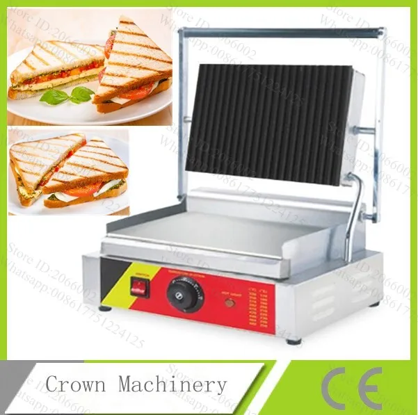 Máquina comercial para hacer sándwiches Panini, 110V, 220V, tostadora