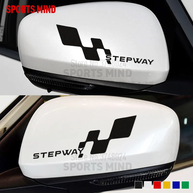 1 Pair SPORTS MIND Stepway Car Styling For Renault Dacia Duster Megane Captur clio sandero kadjar Car Sticker Decal accessories