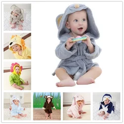 Cute Mouse Children Bathrobe Newborn Blankets Baby Boy Bath Towels Hooded Girl Coat Terry Clothes Set Photography Props 0-6 Year