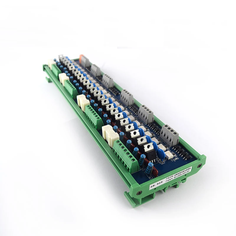 

24 channel PLC AC amplifier board output board power board optocoupler isolation board contactless relay