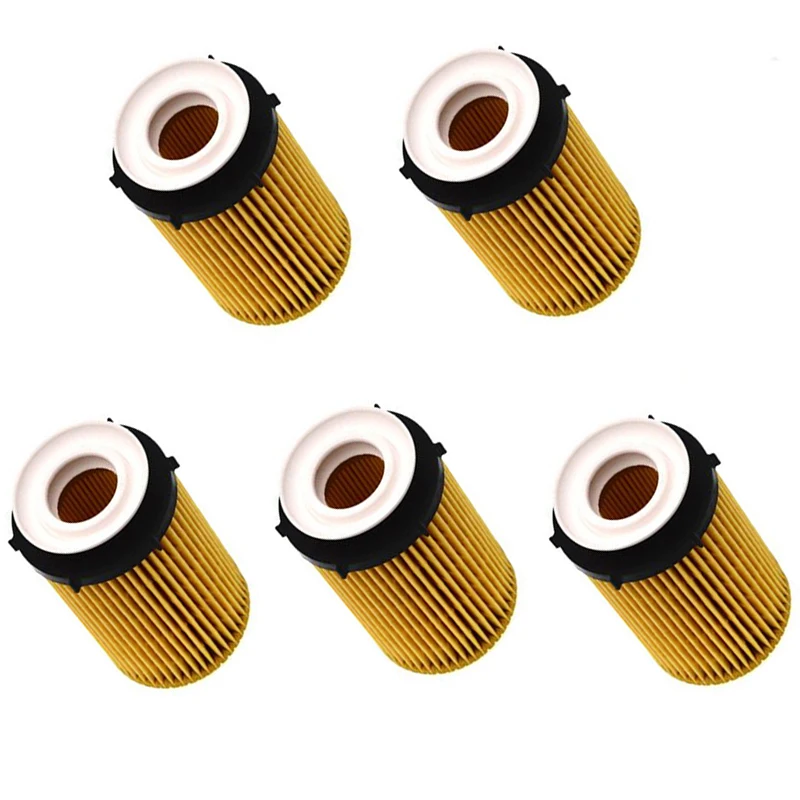 5pcs Oil Filter 2701840125 For Benz: W/S212-E200L/E250/E260L, A/C207-E200/E250/E260