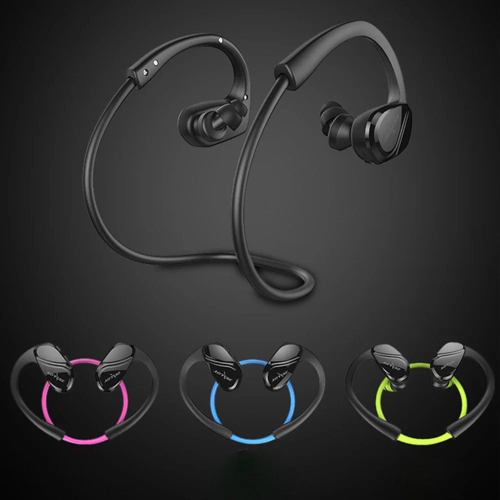 

Waterproof Fitness Bluetooth-compatible Earphone Headphones HiFi Stereo Wireless Running Sports Headset With Microphone