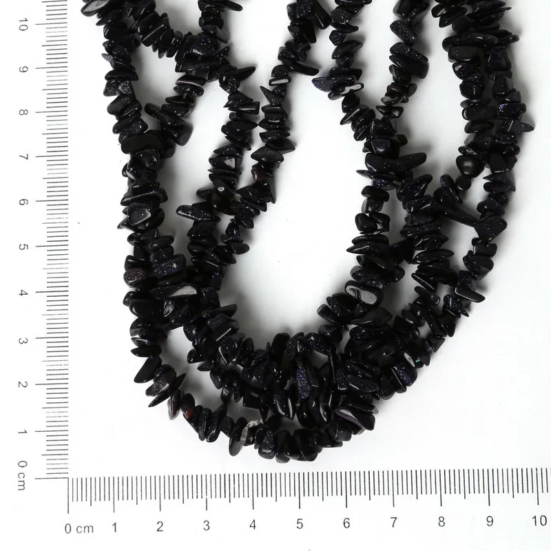 SALE!! Natural Stone Chip Beads for Jewelry Making: Blue Sand Howlite Olivine Crystal Strand 34\