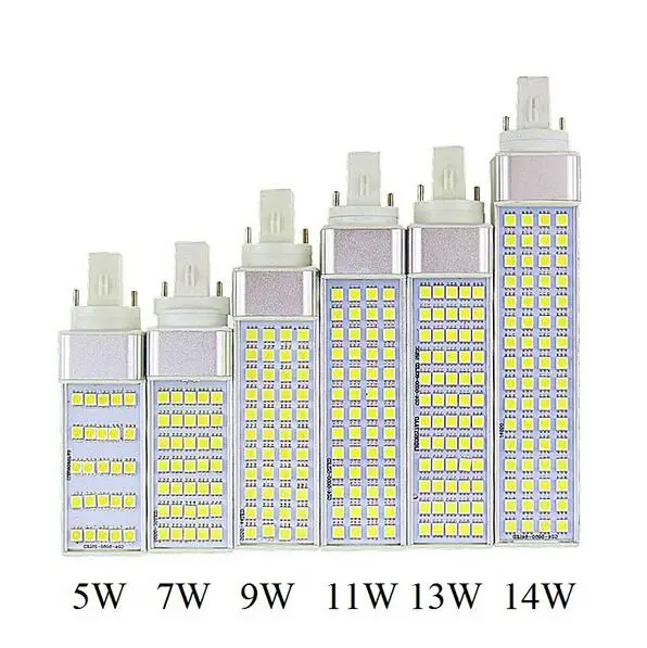 

G23 G24 E27 5W 7W 9W 11W 13W 15W 85V-265V/AC Horizontal Plug lamp SMD5050 Bombillas LED Corn Bulb Spot light CE RoHS