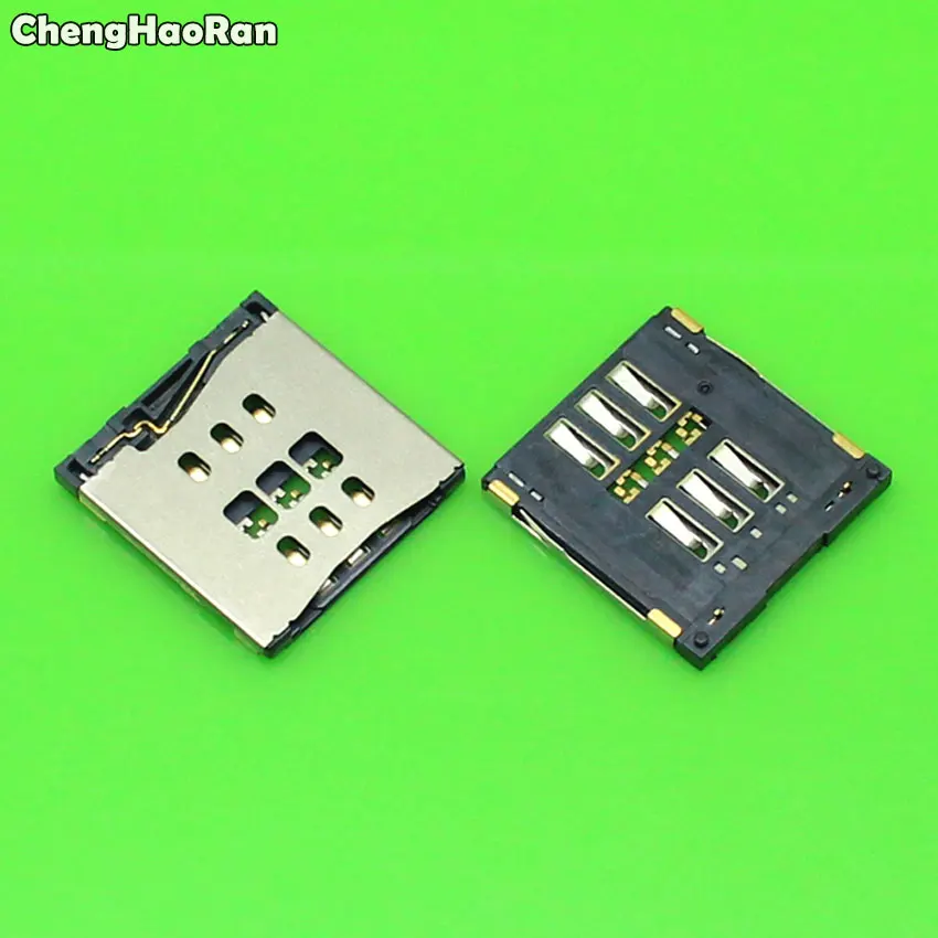 ChengHaoRan 2 pçs/lote Slot Para leitor de Cartão SIM Conector Titular Bandeja Para iPhone 5 5S 5g 5c módulo conector do Soquete