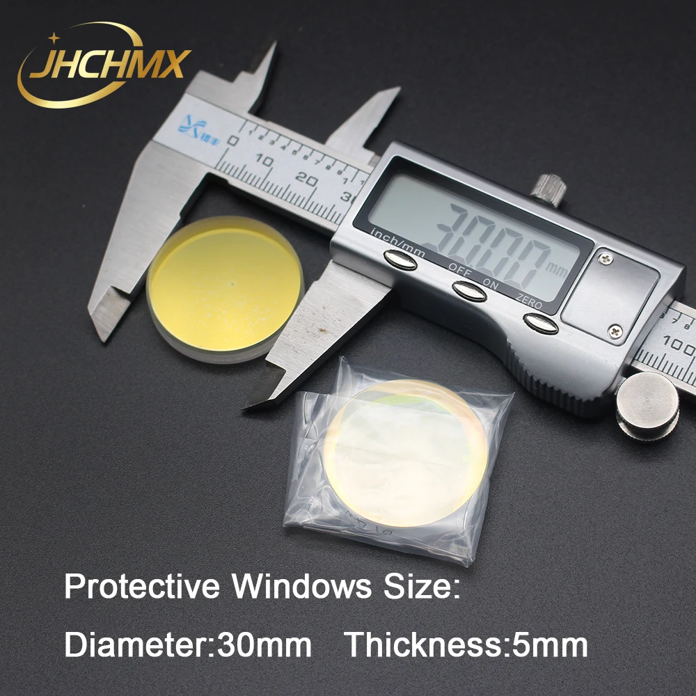 JHCHMX WSX Original Laser Head Parts Seal Ring 29.8*24*3mm Laser Protective Windows/Lens 30*5mm Protective Windows Drawer