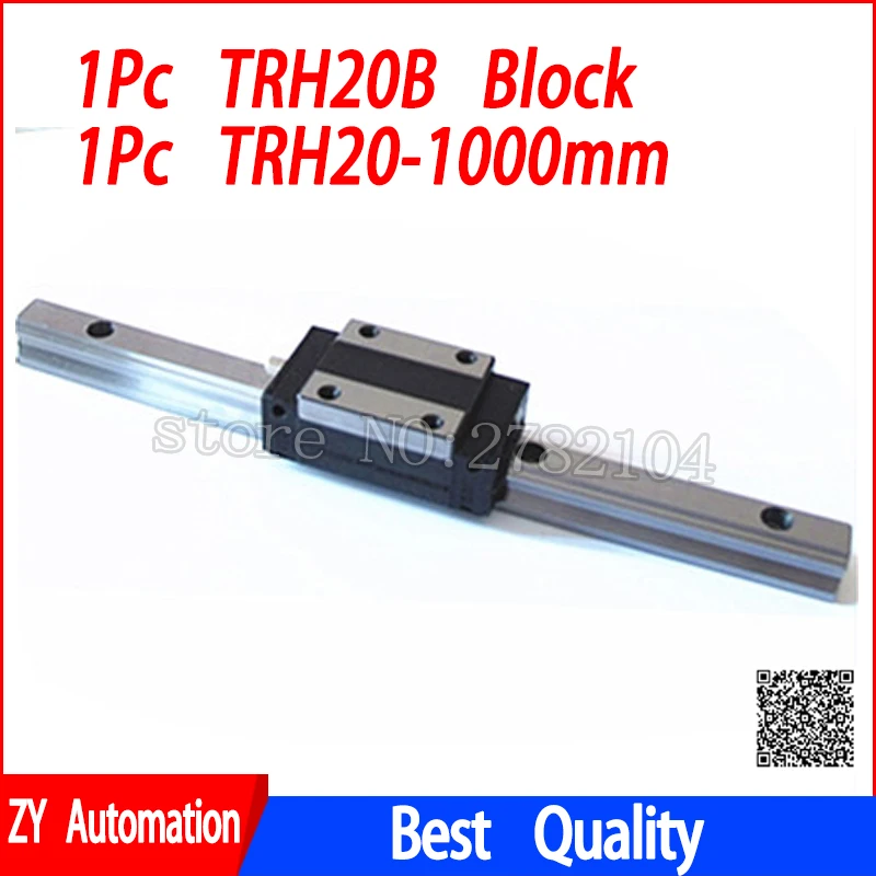 

New linear guide rail TRH20 1000mm long with 1pc linear block carriage TRH20B or TRH20A CNC parts